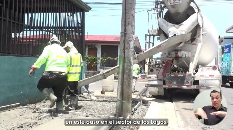 Embedded thumbnail for Construcción de Aceras de Corredor Accesible en el Cantón de Heredia.