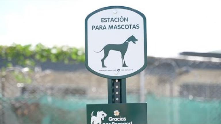 Embedded thumbnail for Instalación de basureros para heces de mascotas y colillas de cigarro 