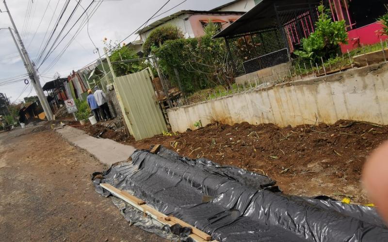 obras de mejora calle La Cuesta