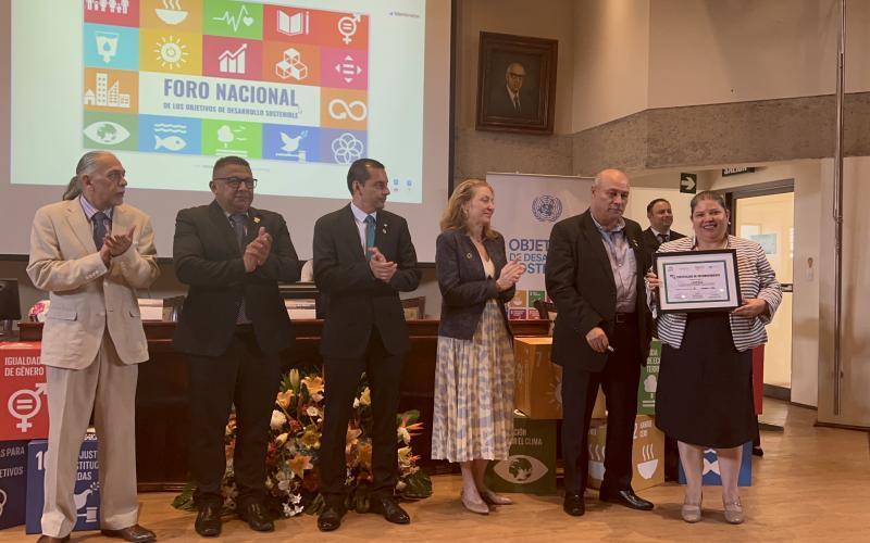 galardón “Cantón Promotor de los Objetivos de Desarrollo Sostenible" galardón “Cantón Promotor de los Objetivos de Desarrollo Sostenible"