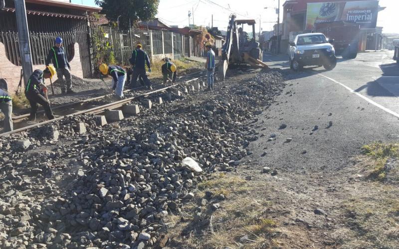 Trabajos en línea férrea 