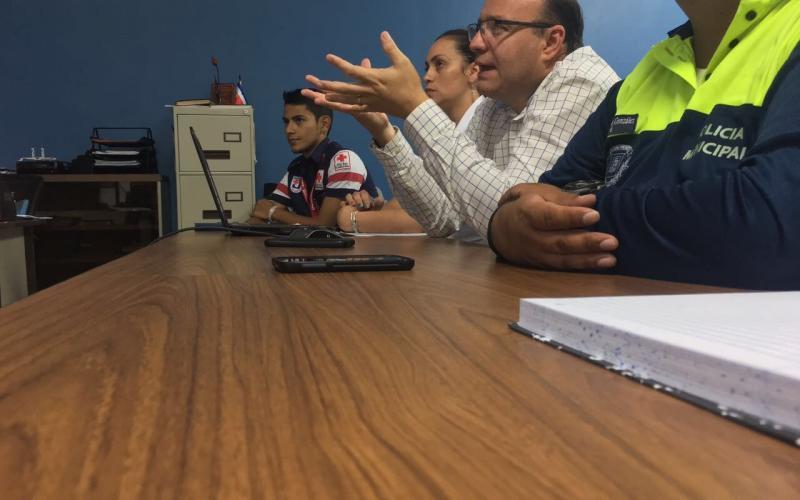 Sesión del programa de videoconferencias destinado a capacitar a la comunidad estudiantil de III Ciclo en el tema de Gestión Vial.