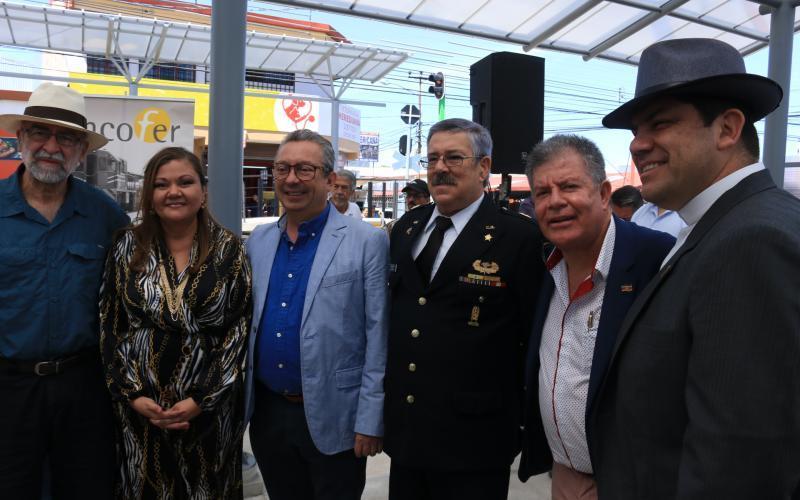 Entrega de las nuevas instalaciones de la Estación del Tren a la comunidad herediana.