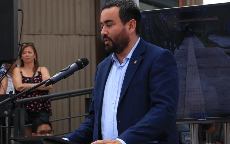 Entrega de las nuevas instalaciones de la Estación del Tren a la comunidad herediana.