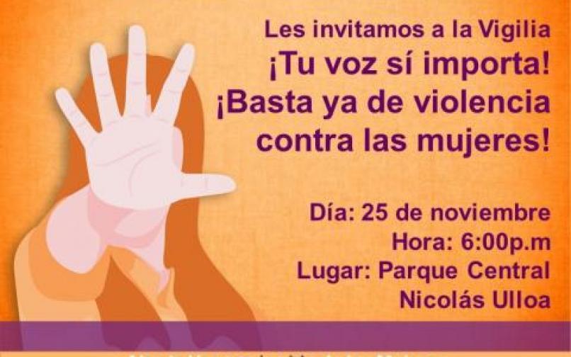 Dia Internacional de la eliminación de la violencia contra la Mujer 