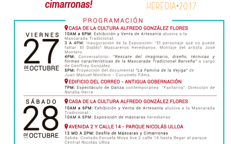 Festival Ciudad Mascarera Heredia 2017