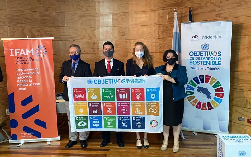 Gobierno Local recibe Bandera ODS 2021-2023 Gobierno Local recibe Bandera ODS 2021-2023